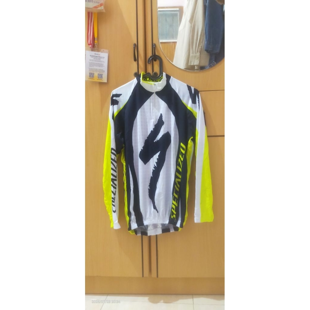 Jersey kaos sepeda lengan panjang