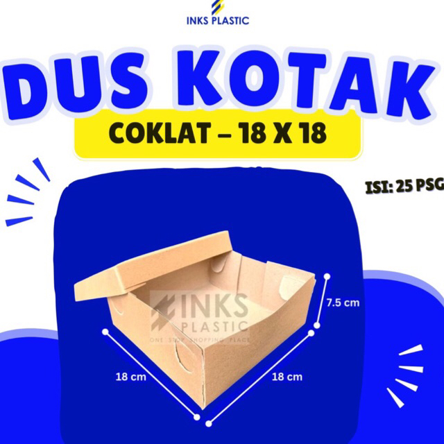 DUS KOTAK 18x18 DUS KOTAK NASI KATERING SNACK KUE