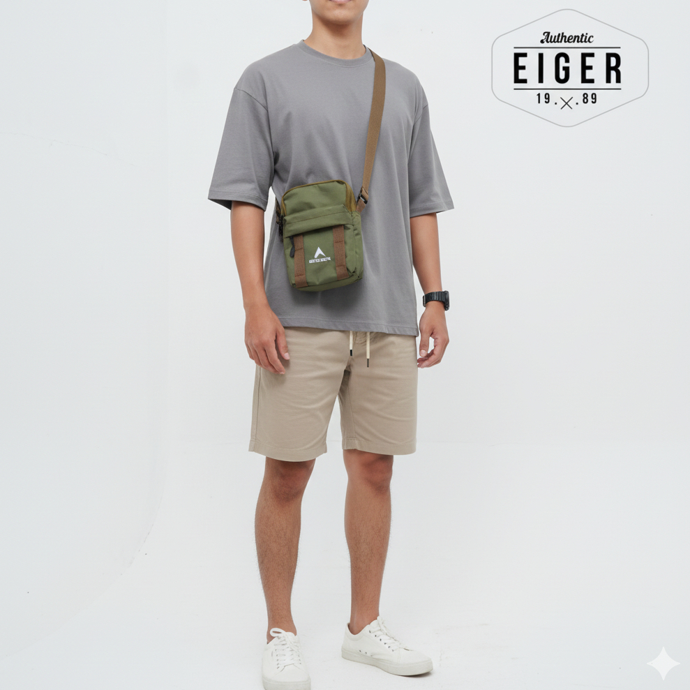 Tas Selempang Eiger1989 Portege Vertical Pouch 1A army