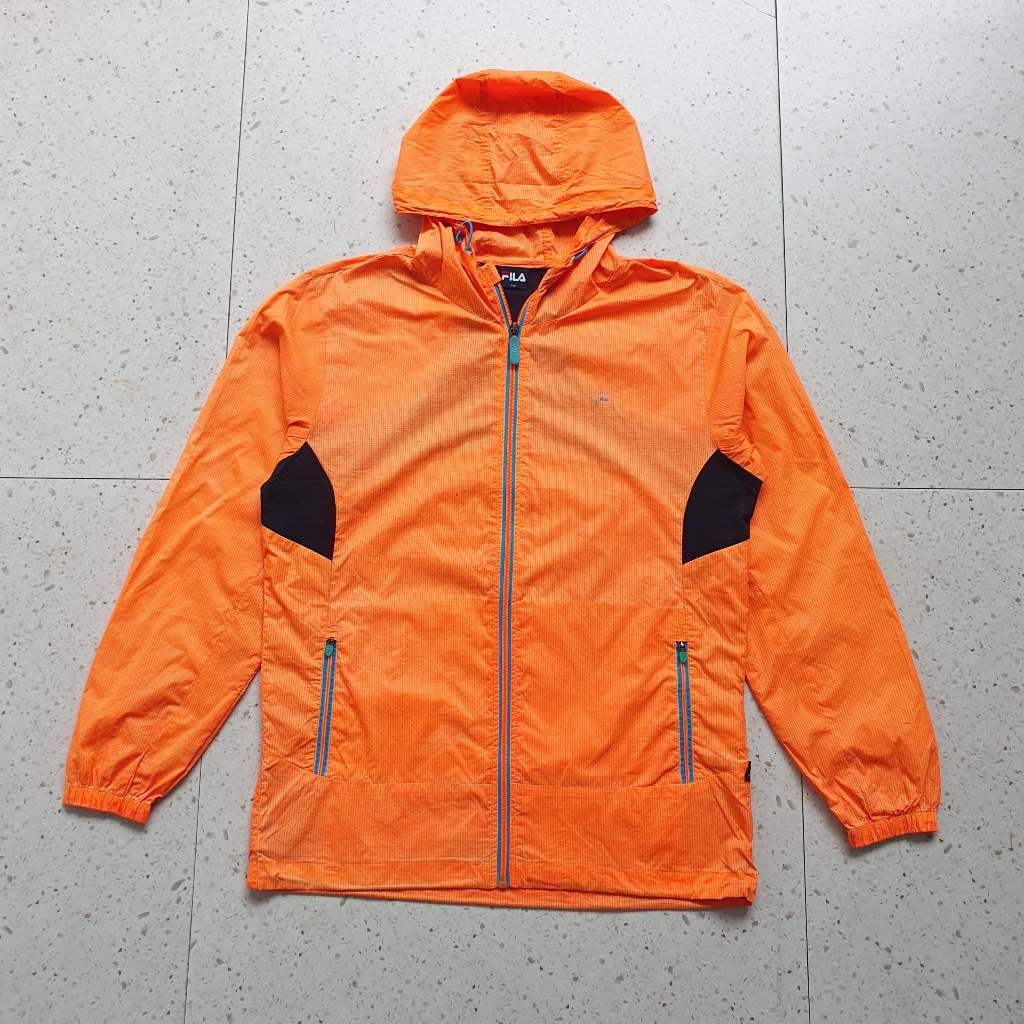 Baju Jaket Windbreaker Flla / Size S - LD 53 cm / Bekas - Second - Preloved