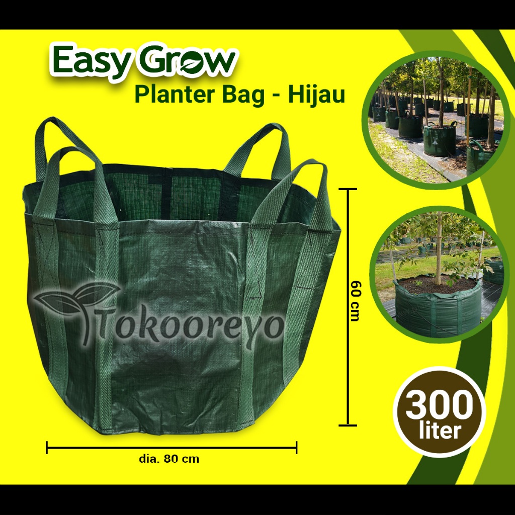 PLANTER BAG EASY GROW STANDAR 300 LITER - HIJAU