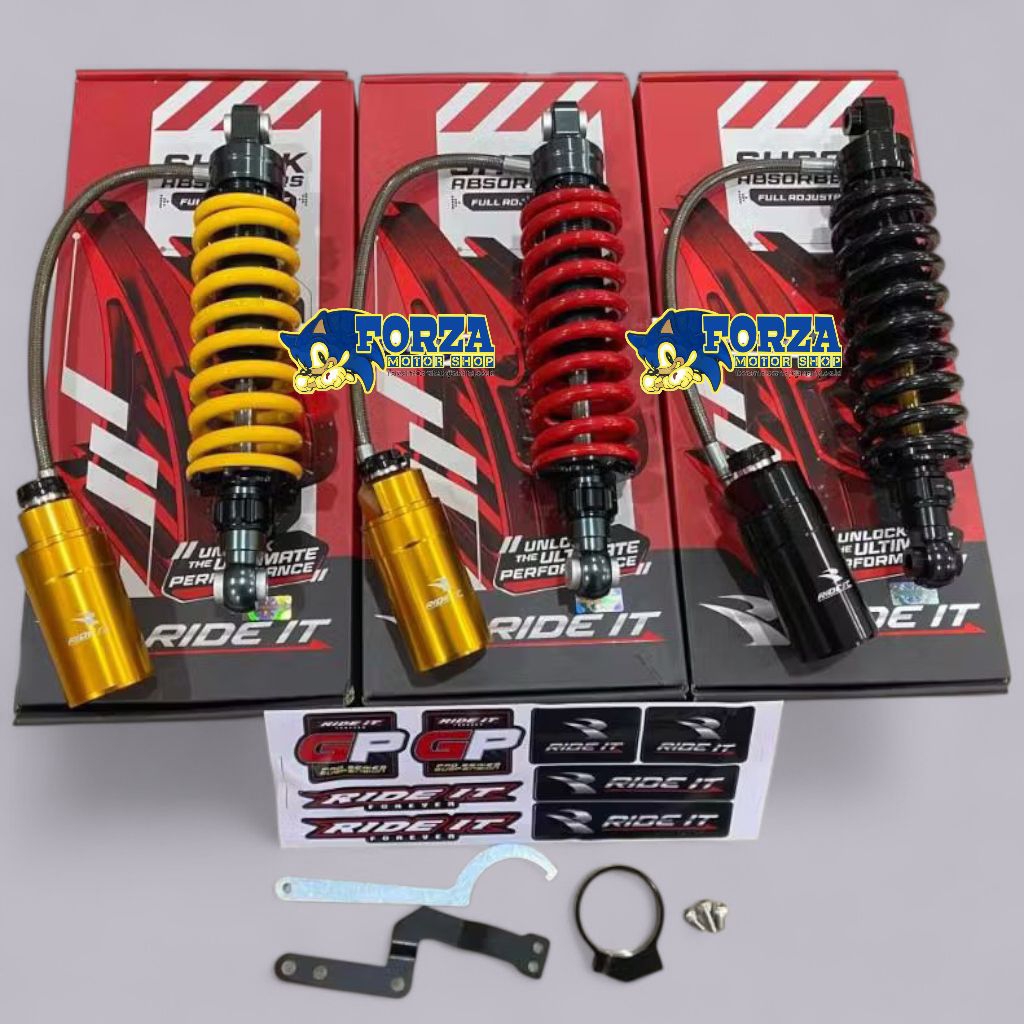 Monoahock Ninja R 315mm Shock Ride It Gp 103 Pro Series Tabung Fleksibel 360 Drajat Original