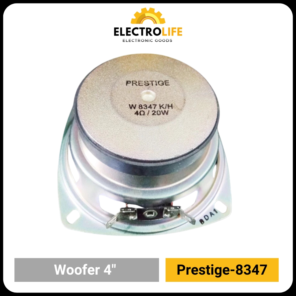 prestige W 8347 K/H Speaker Woofer 4 inch 20 watt 4 ohm