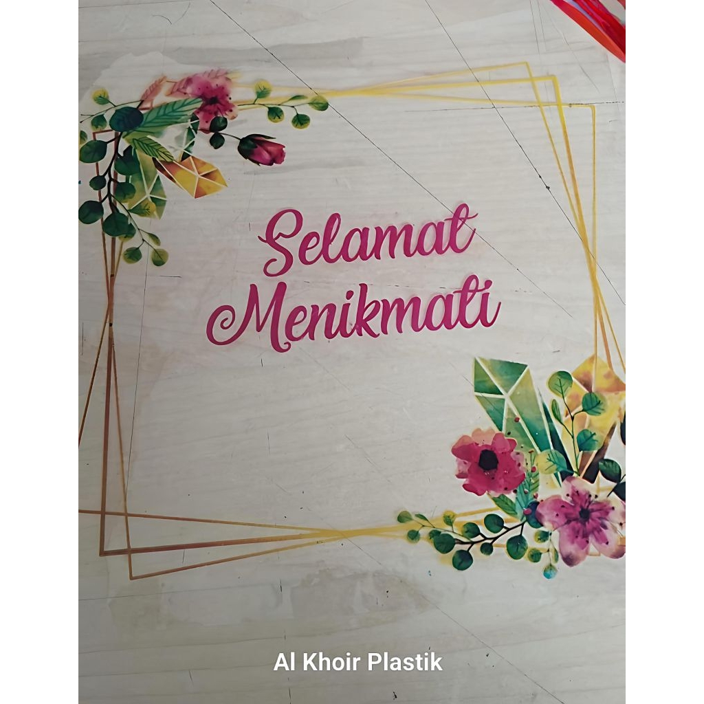 SELAMAT MAKAN PLASTIK 20/ PELENGKAP HAJATAN ISI 50