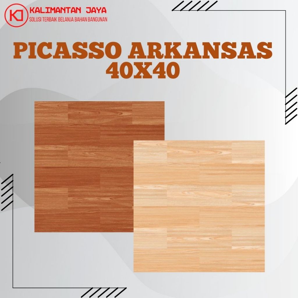 Keramik Lantai Motif Picasso Arkansas 40x40