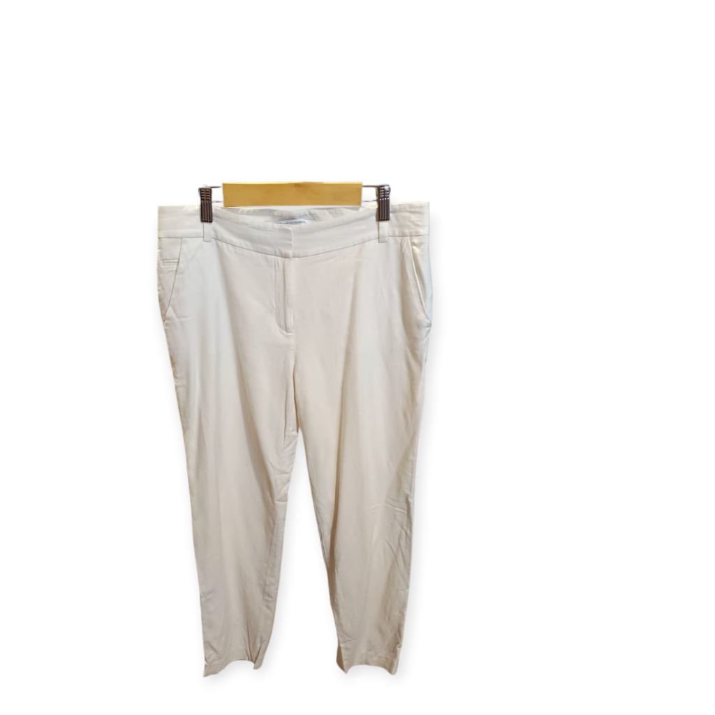 Diane Von Furstenberg White Long Pants