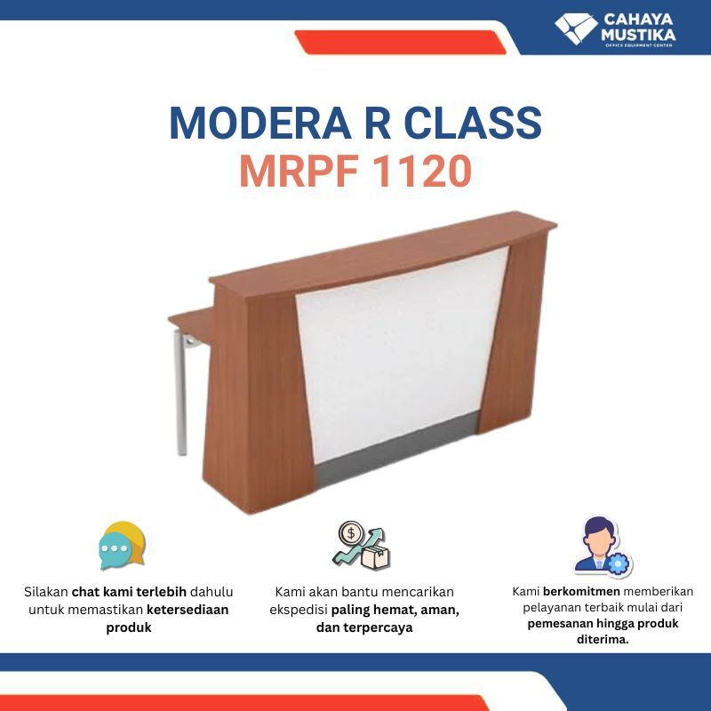 Meja Resepsionis/Meja Resepsionis Minimalis/Meja Resepsionis Kantor Malang Modera R Class MRPF 1120