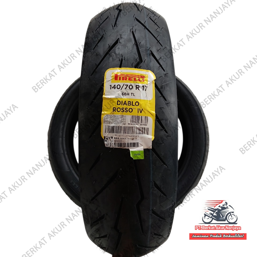 PIRELLI Diablo Rosso Corsa IV 4 140/70-17 R Ban Motor Sport Tubeless BONUS PENTIL