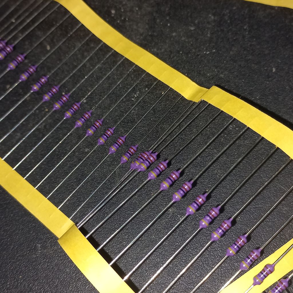 resistor 4k7 1/4 watt ungu original japan zero R 4.7k 1/4W 1% W ori A