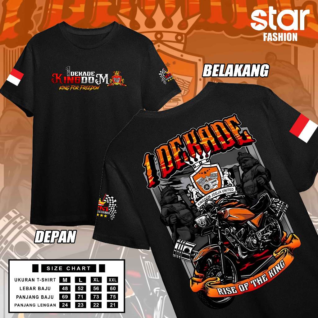 KAOS RX KING KiNGDOM 1 DEKADE YRKI 161JOGJA UNITED