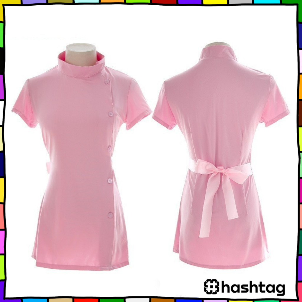 Hastag_iD Mini Dress Lingerie Press Badan Fit Body Set Costume Kostume Cosplay Seragam Nurse Perawat