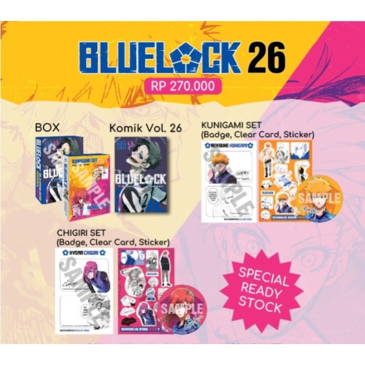 Komik Blue Lock 26 (SPECIAL SET) by Muneyuki Kaneshiro