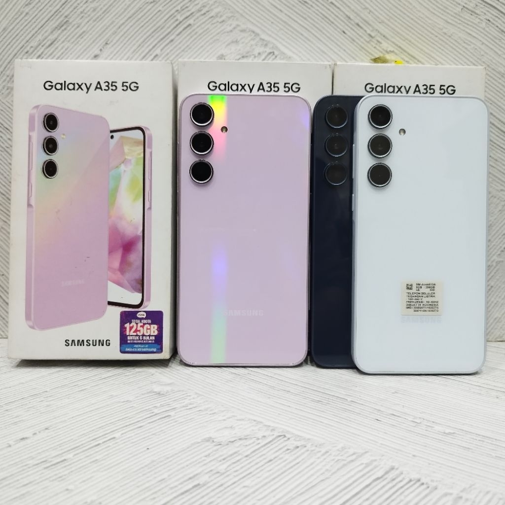 Samsung A35 5G 8/256GB Handphone Second Bekas Fullset