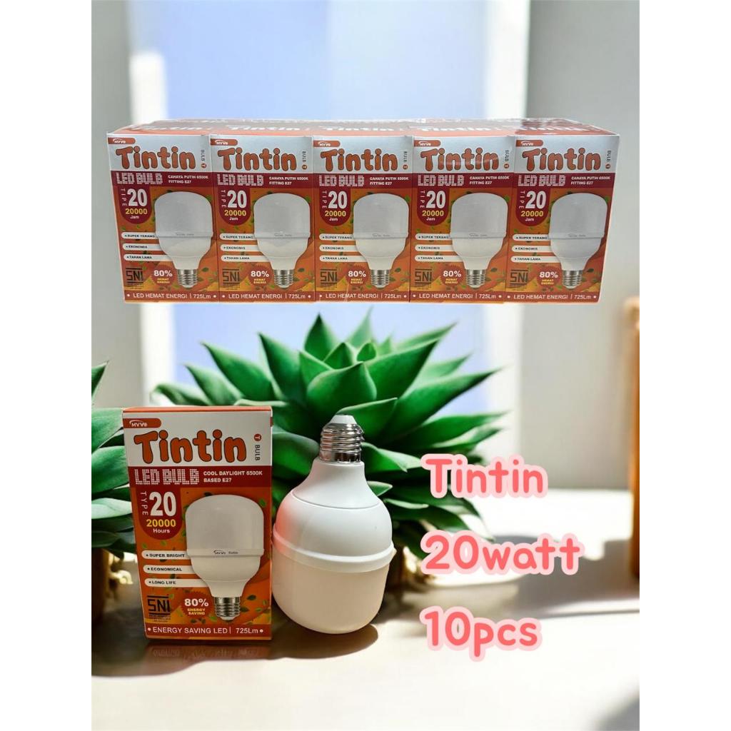 Promo Paket 10pcs Lampu Tintin 20W Isi 10PCS - Tintin 20watt paket isi 10pcs - Bohlam Tintin 20watt