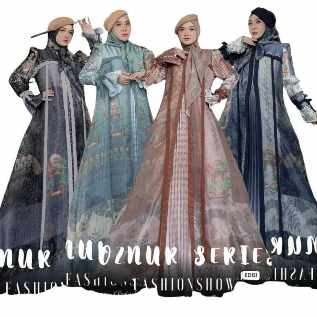 GAMIS DRESS SET HIJAB 7439 ORI BY ALZHEA PREMIUM