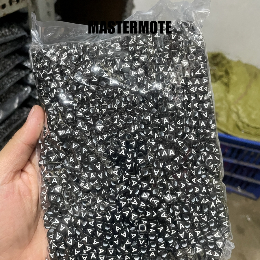 manik manik huruf kotak hitam khusus A kotak hitam 1pon