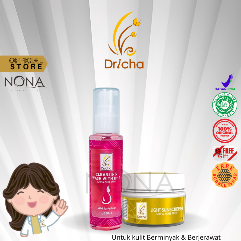 BUNDLING DRICHA LIGHT SUNSCREEN + CLEANSING WASH