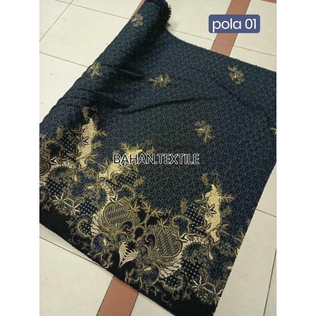 [[BAHAN METERAN]]BAHAN BATIK PRINTING MOTIF POLA//BAHAN SEMI SUTRA(FOIL)//BATIK PRINT//KAIN METERAN