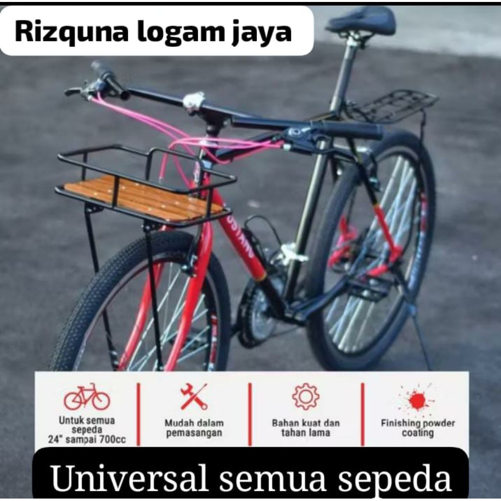 PROMO KERANJANG/FRONT RACK SEPEDA FIXIE FEDERAL MINION SELI MTB FRONT RACK SEPEDA KERANJANG SEPEDA M