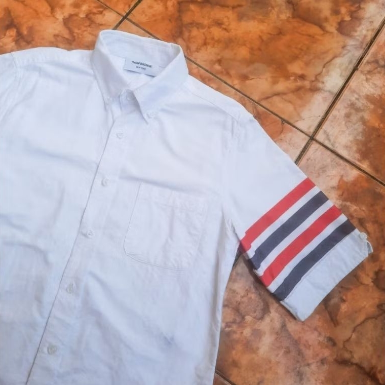 THOM BROWNE OXFORD WHITE SHIRT