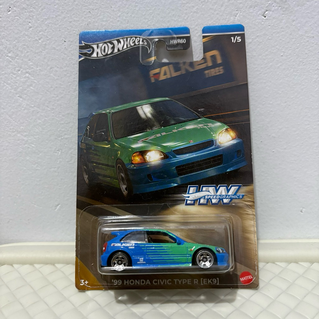 Hot Wheels 99 Honda Civic Type R Ek9 HW Speed Graphics