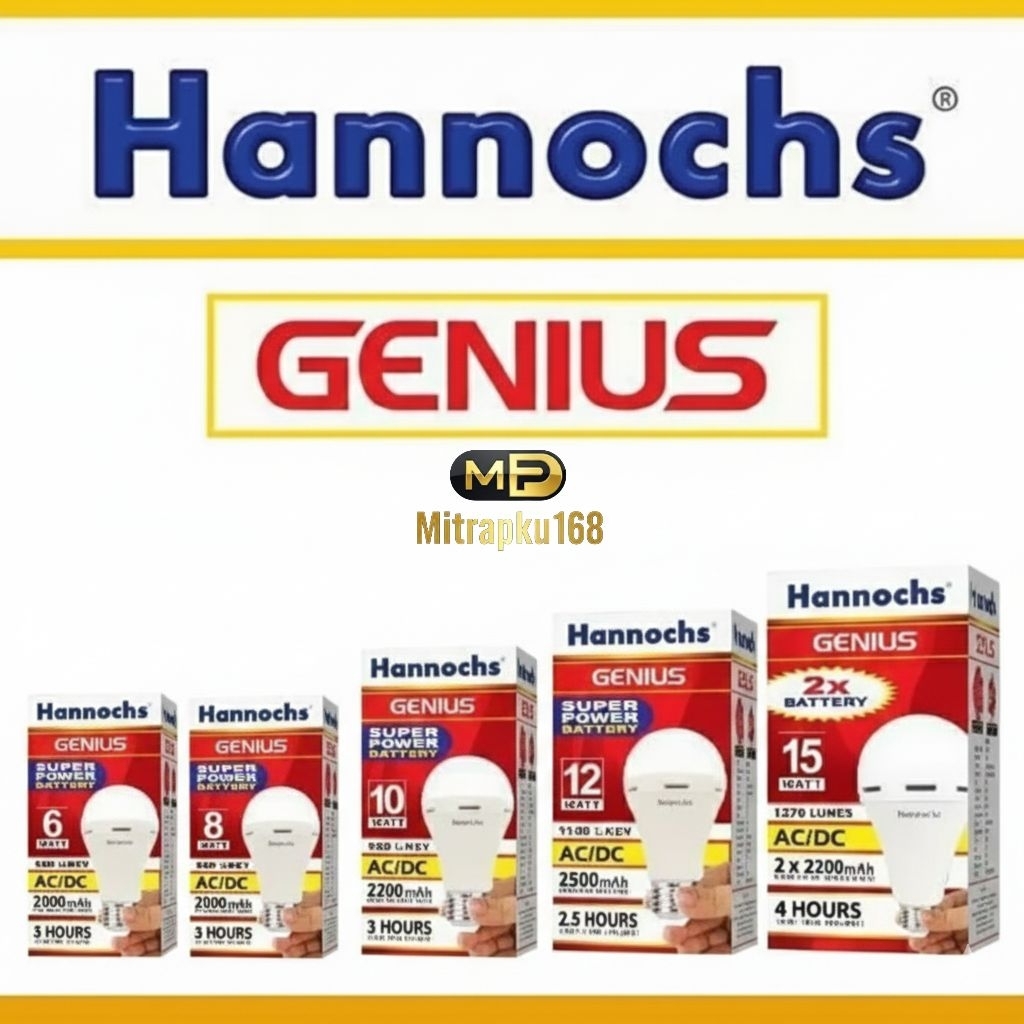 Hannochs GENIUS Lampu AC DC / Lampu emergency AC DC