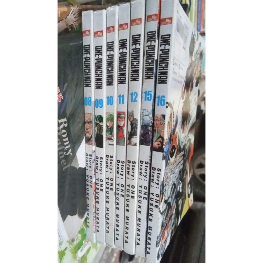 sepaket KOMIK ONE PUNCH MAN 7 buku  no 8,9,10,11,12,15,16