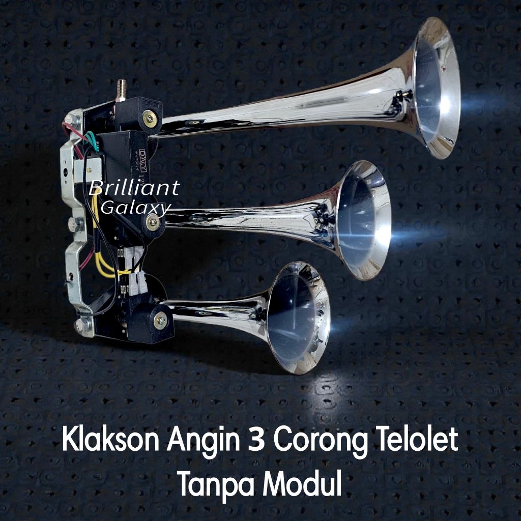 Klakson Angin 3 Corong Melodi 12V Telolet