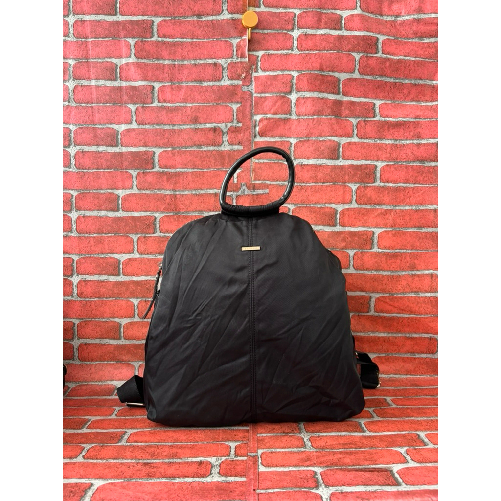 TAS RANSEL NILON WANITA BEQUEM FASHION SECOND BRANDED HITAM / TAS RANSEL WANITA
