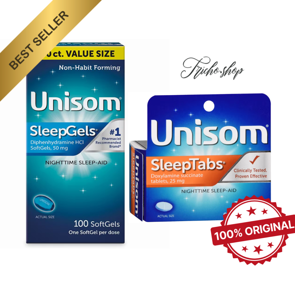 Unisom SleepTabs Unisom Sleepgels Nighttime Sleep-aid, Doxylamine Succinate ORI