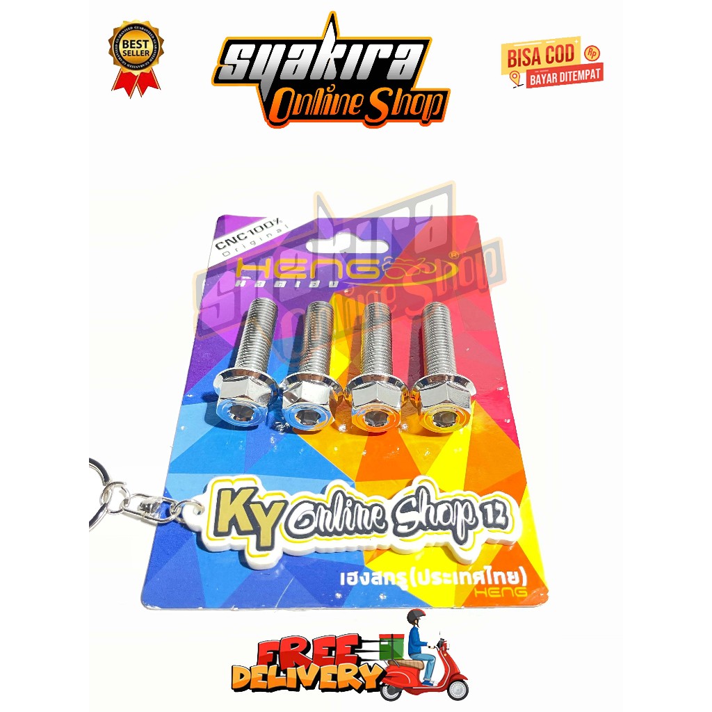 BAUT SEGITIGA DEPAN ( 4 BAUT ) PCX VARIO BEAT DELUXE SCOOPY ADV STYLO GENIO SPACY 110 125 150 160 CB