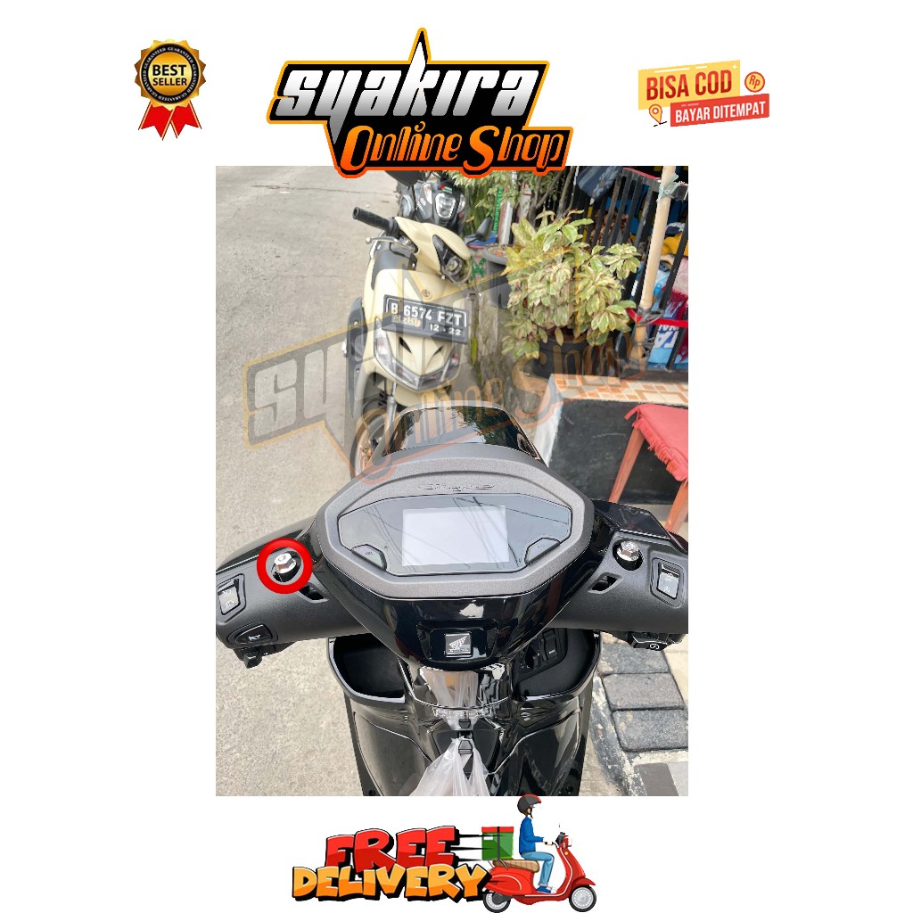 BAUT TUTUP SPION ( 1 BAUT ) PCX VARIO BEAT DELUXE SCOOPY ADV STYLO GENIO SPACY 110 125 150 160 CBU F