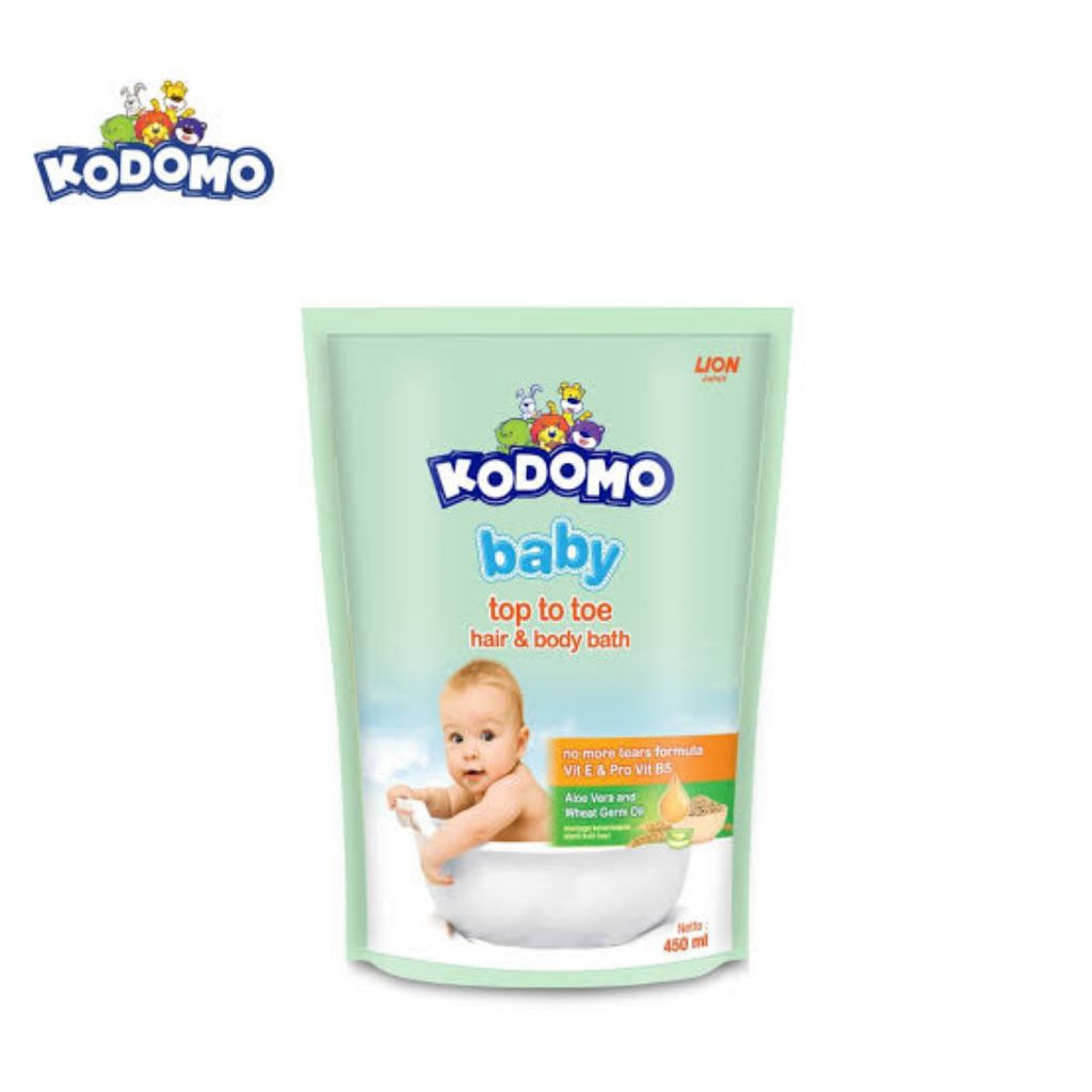 Kodomo BAby Sabun Mandi&shampoo Refill 450ml