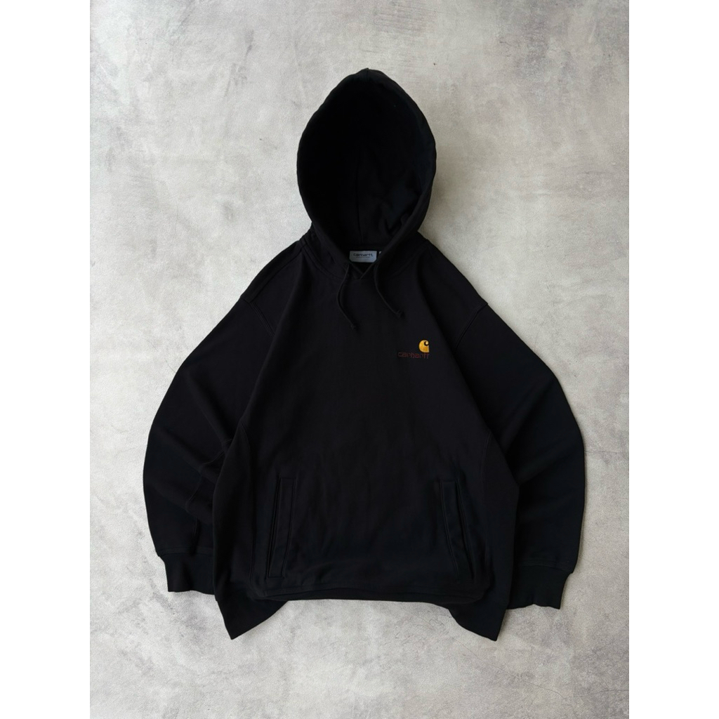 carhartt wip hooded american scrip sweat size M (68x56) like new