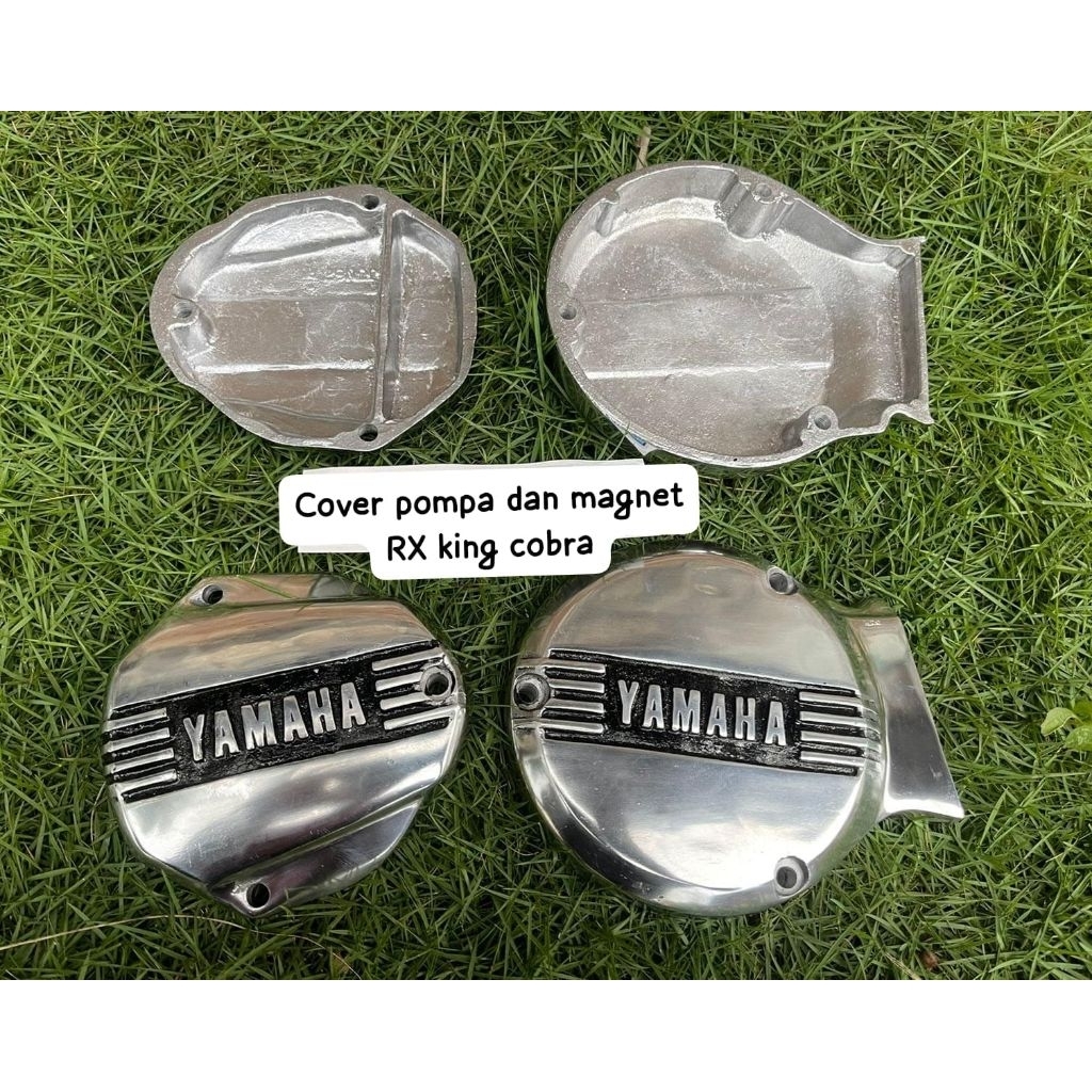Tutup cover bak kopling dan bak magnet Timbul RX King Cobra RX King Lama Set Bahan Besi Babet CRUM