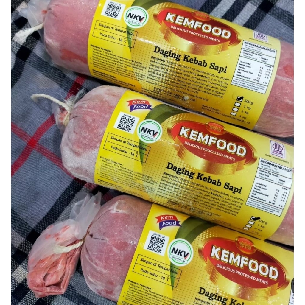 DAGING KEBAB SAPI merek kemfood
