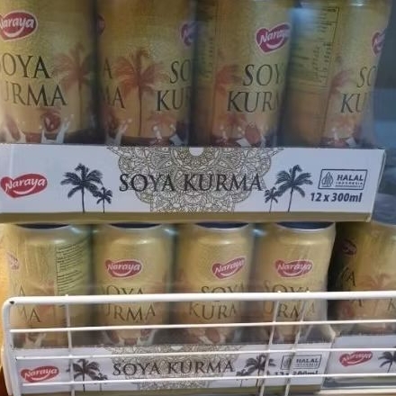 Naraya Soya Kurma Per Dus ( isi 12 ) minuman kaleng 300ml