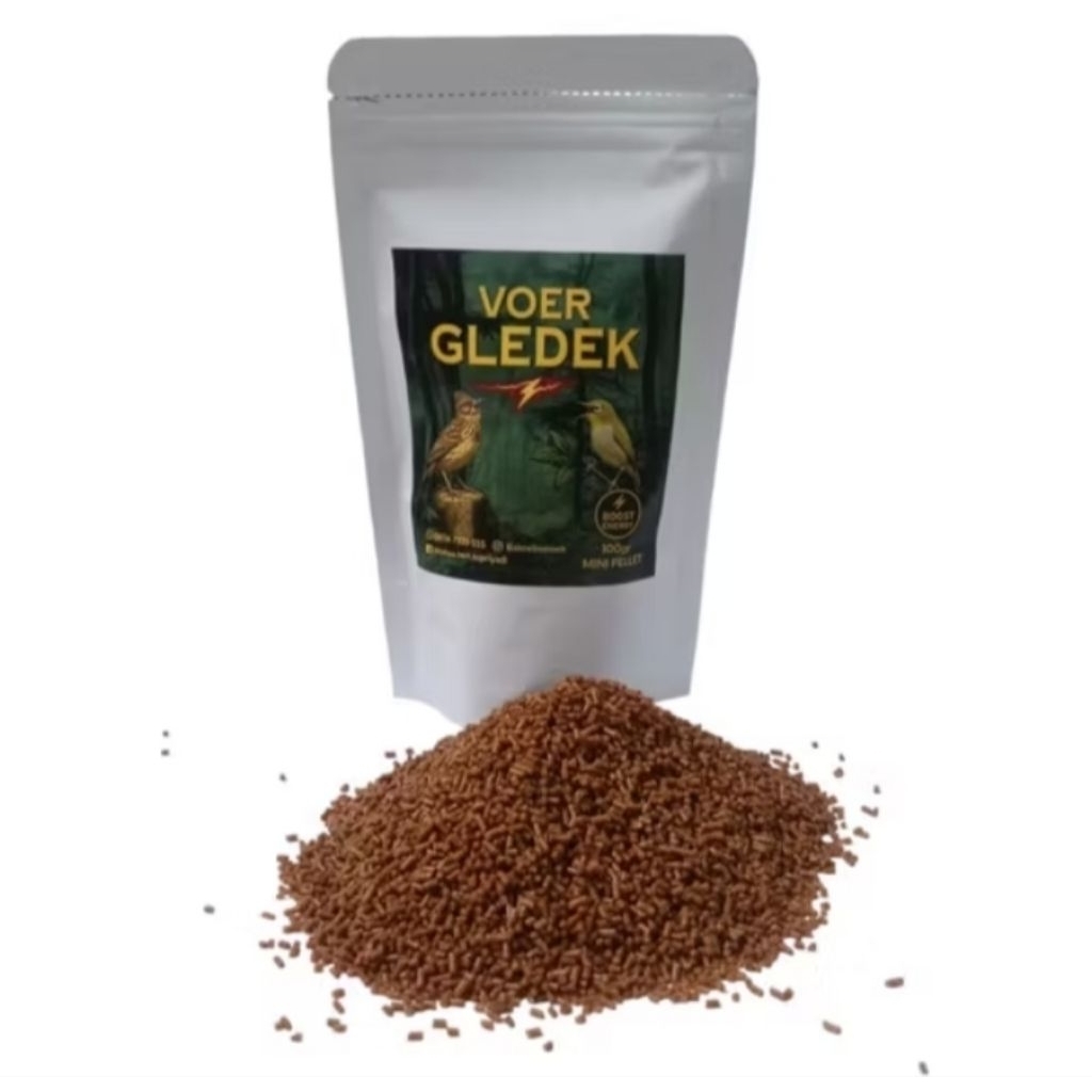 Voer gledek mini pelet pleci branjangan pleci ciblek cigun ciwah Tepus Pur pakan burung kecil