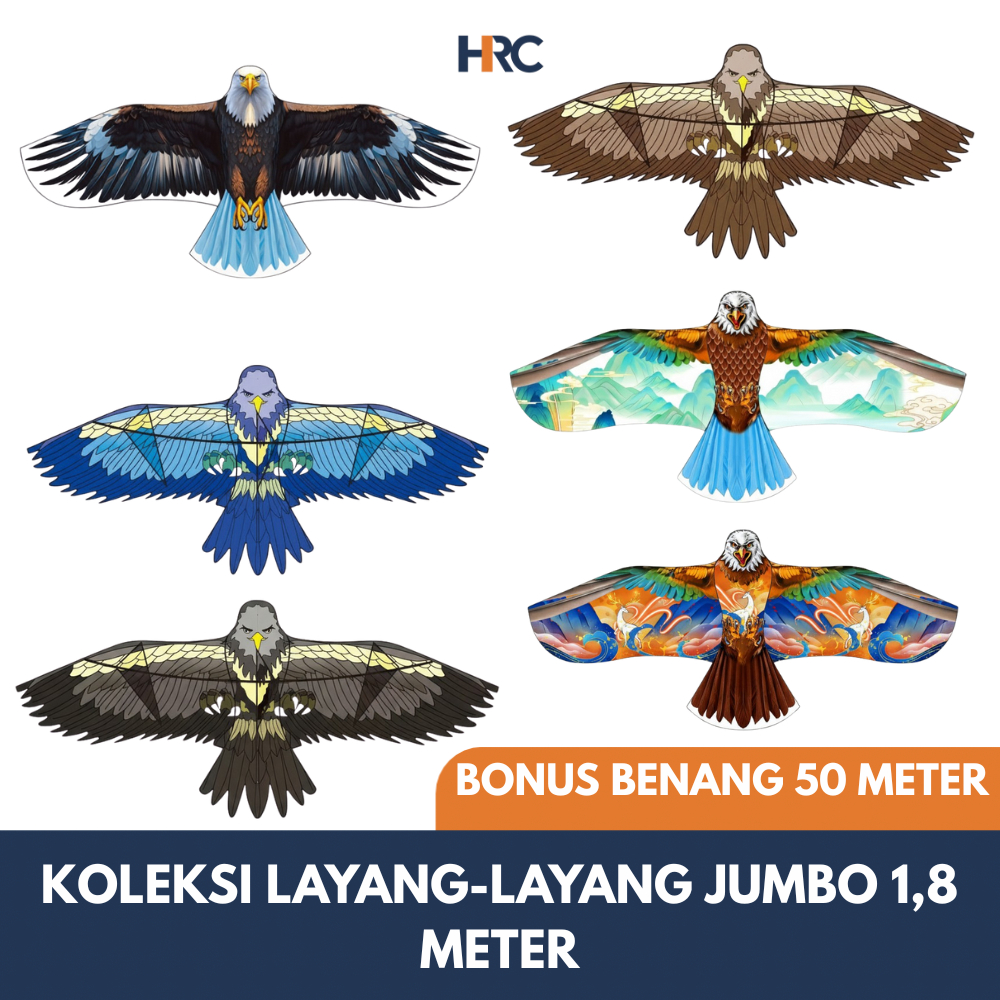 Layang-layang Elang Jumbo Baru, Layang-layang Elang untuk Pengusir Burung 1,8 Meter