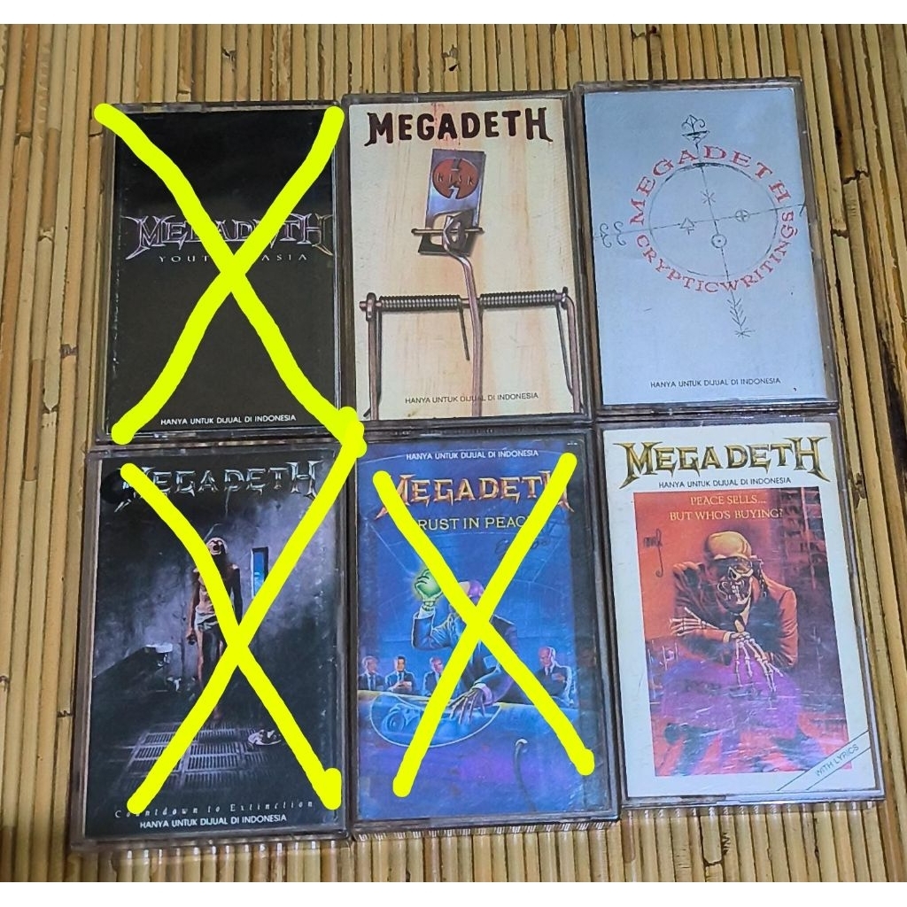 kaset Megadeth Trash Metal