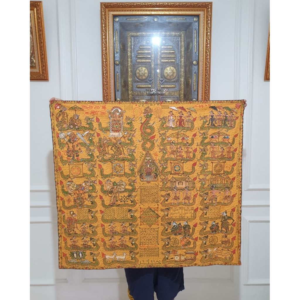 Koleksi TL Kain Kuning Pakem Lengkap 41 Naga Karya H.Ibrahim