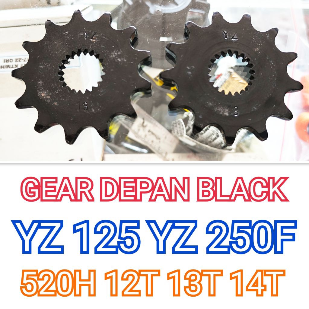 Gear Depan BLACK YZ 125 YZ 250F YZ 250FX