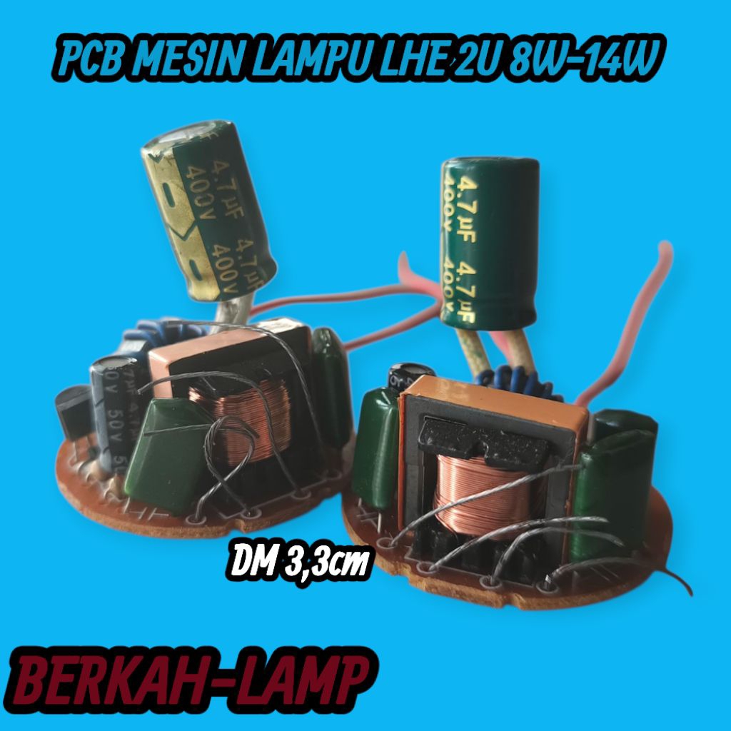 PCB MESIN LAMPU ON 2U 8W-14W