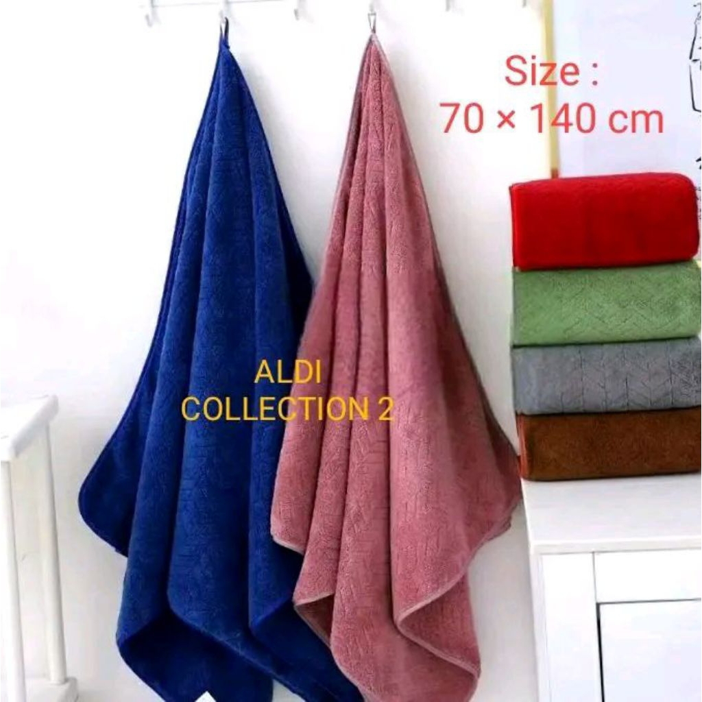 [SARANG LEBAH] Handuk Mikrofiber Premium /Premium Towel dewasa ukuran 70 × 140 cm/lembut,tebal.
