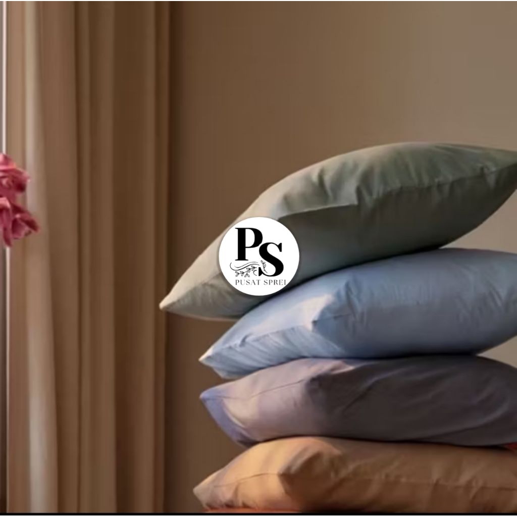 Sarung bantal hotel/sarung bantal resleting/sarung bantal polos/sarung bantal warna polos