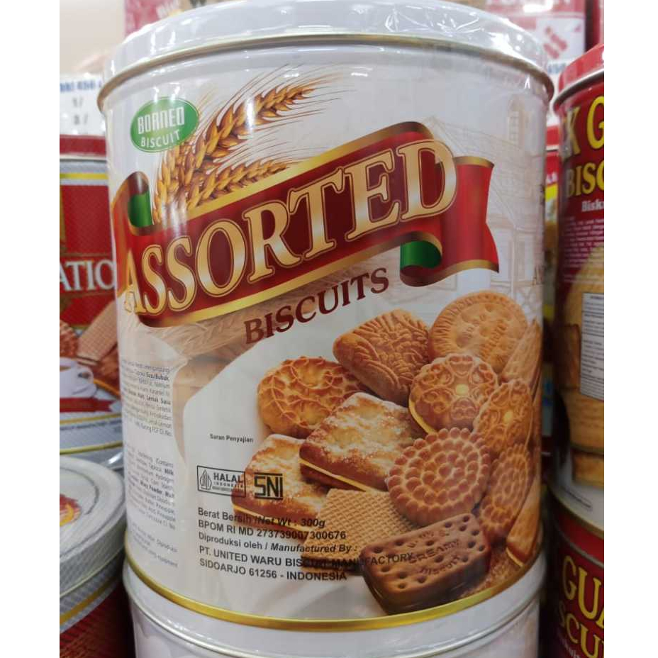 [Satuan & DUS] Borneo Assorted Biscuit 350g Kemasan Kaleng | Kue Lebaran | Kue Kering |