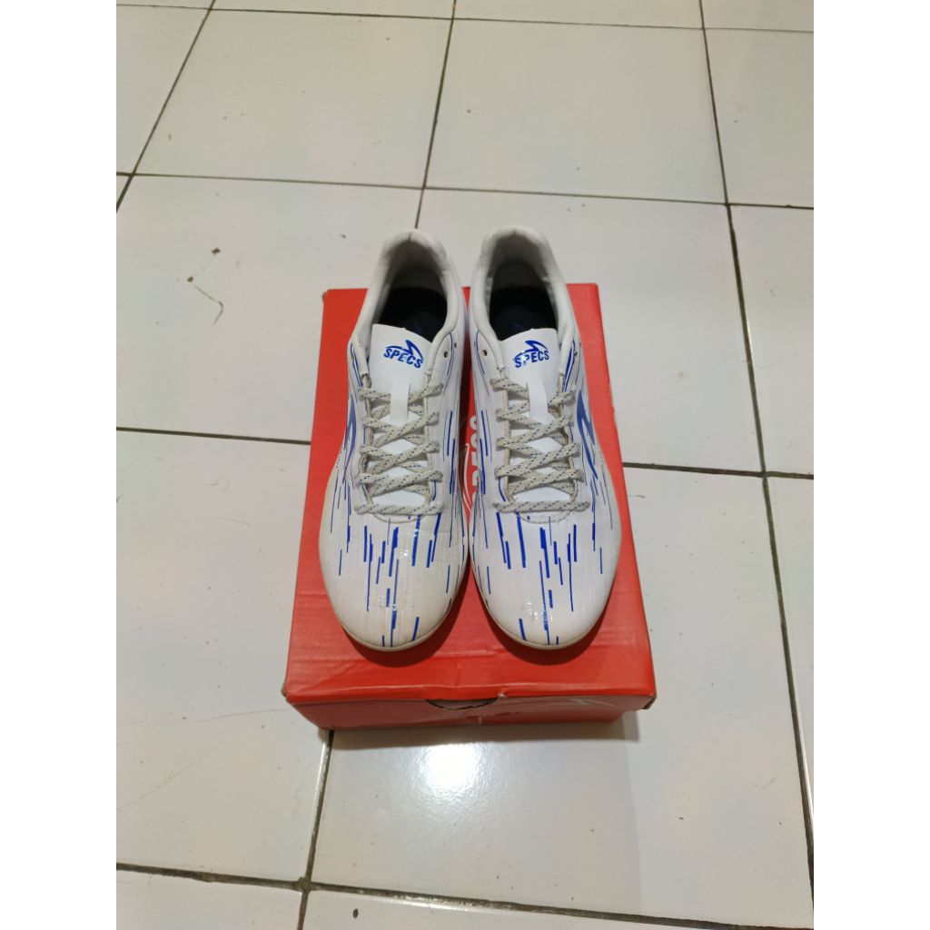 Sepatu Specs Lightspeed reborn fg white dazling blue