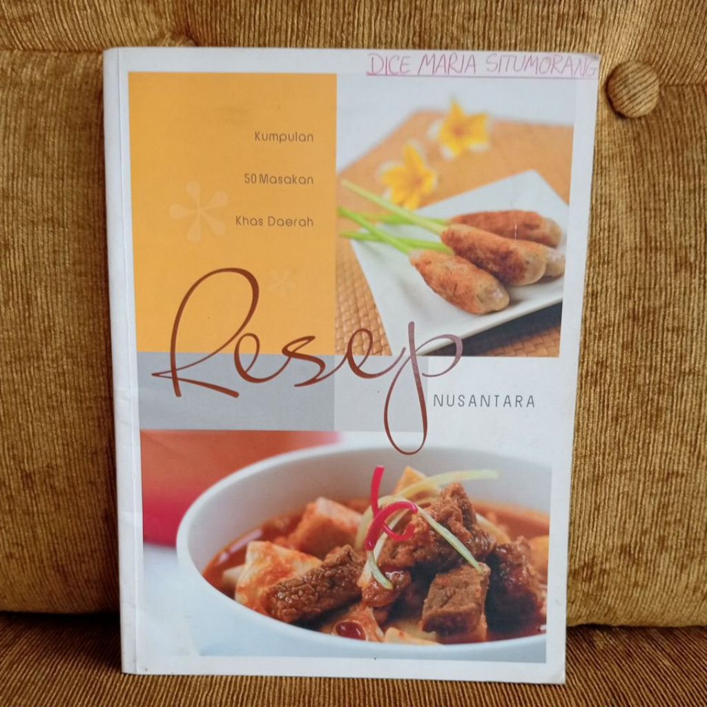 Buku Kumpulan 50 masakan khas daerah resep nusantara