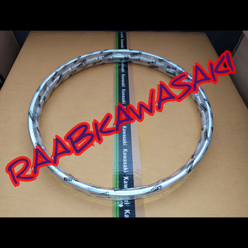 velg velek depan crome ring rim 19 klx 150 original kawasaki