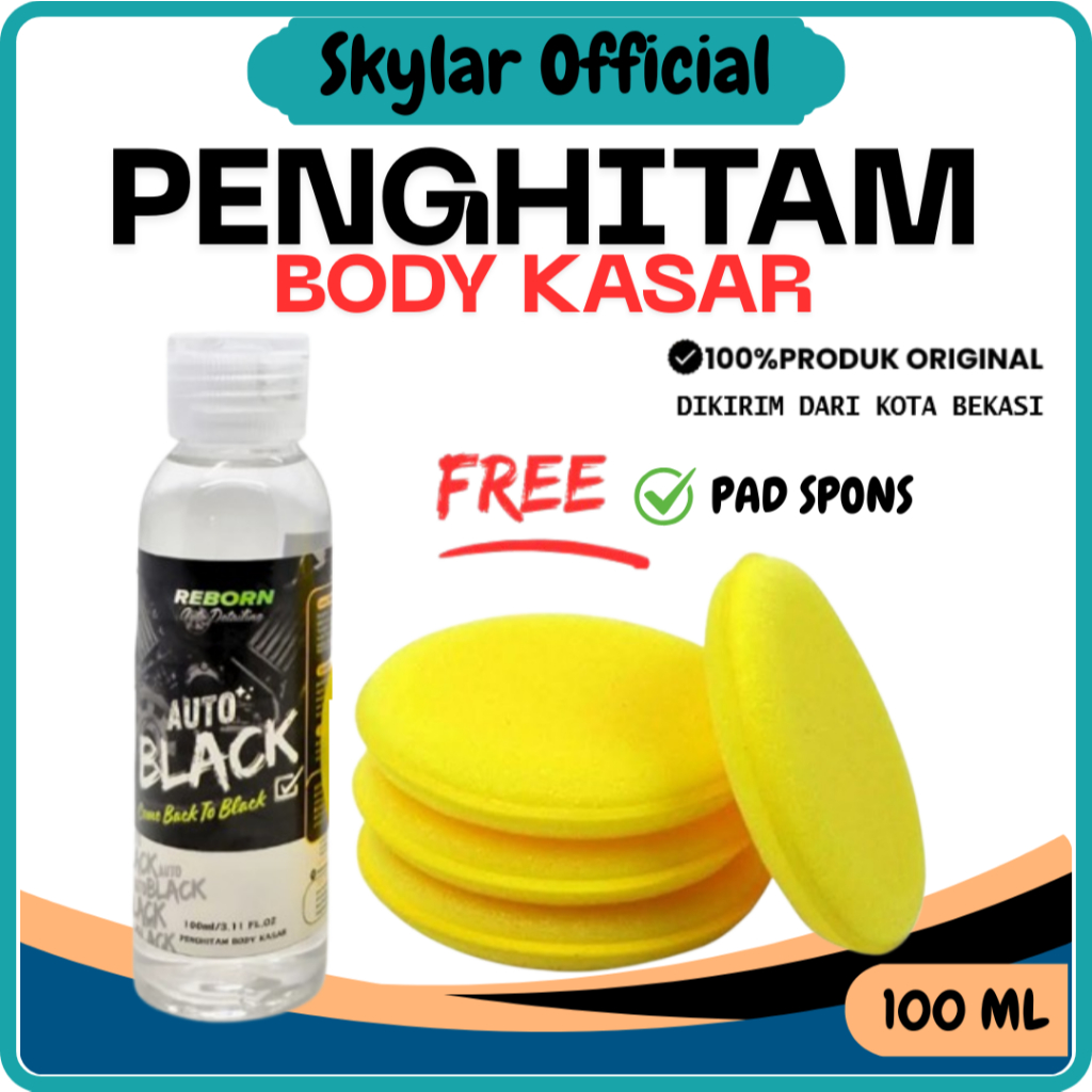 AUTO BLACK Penghitam Body Kasar Motor by Reborn Auto Detailing